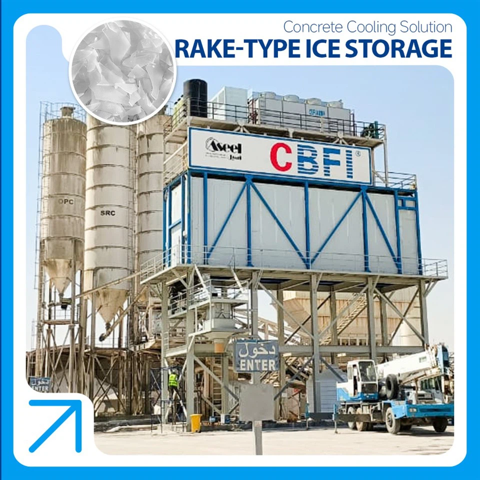 The "Cold" Heart Of Concrete Temperature Control: CBFI Fully Automatic Ice Raking System Solutions