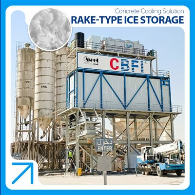 The "Cold" Heart Of Concrete Temperature Control: CBFI Fully Automatic Ice Raking System Solutions