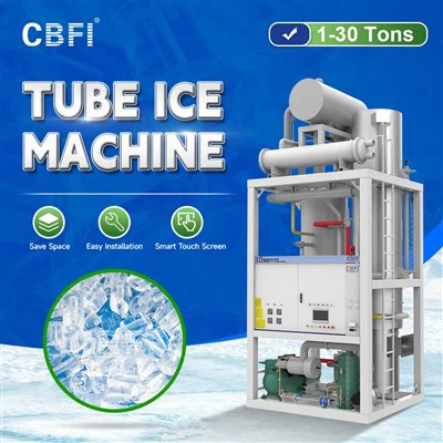 CBFI Tube Ice Machine Selection: Air-Cooled And Water-Cooled