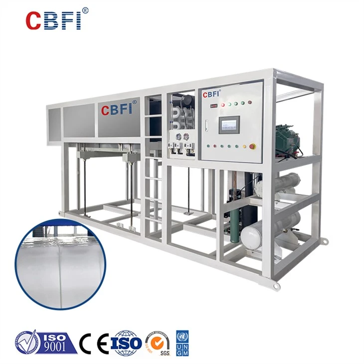 CBFI Water-Cooled Direct Cooling Block Ice Machine